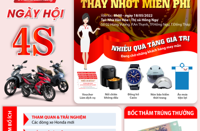 NGÀY HỘI 4S TRI ÂN KHÁCH HÀNG - THAY NHỚT MIỄN PHÍ